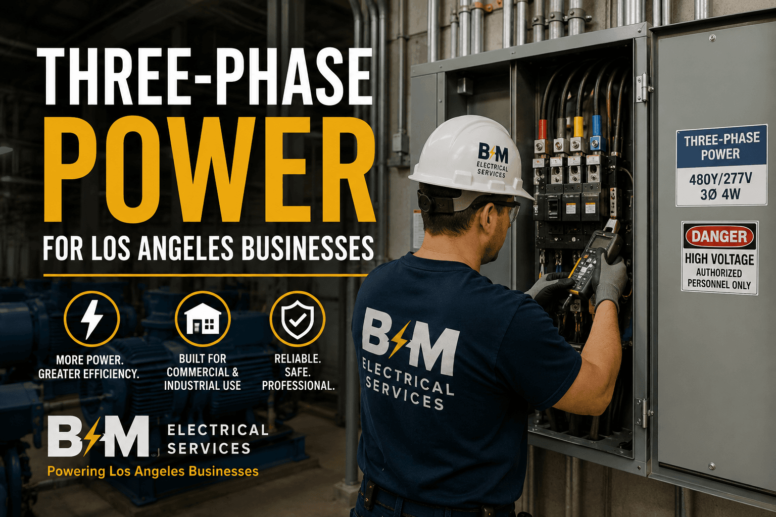 Three-Phase Power Installation | Commercial Electrician LA